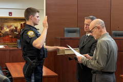 Officer Christian Dugan Swearing in