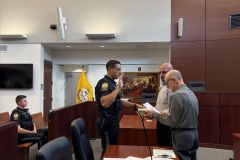 Officer Joseph Fiorello Swearing in